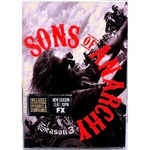 Sons of Anarchy Season 3 DVD 4-Disc Set FX Biker Series Jax New Sealed